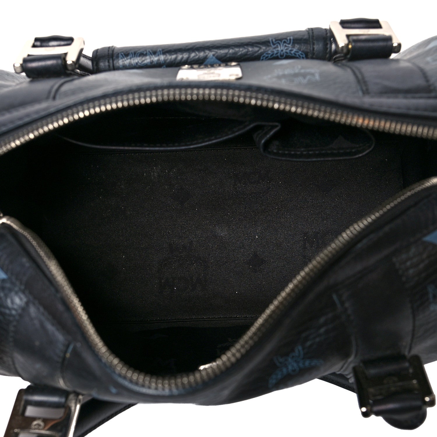 MCM Visetos Boston Bag Black 5 of 13