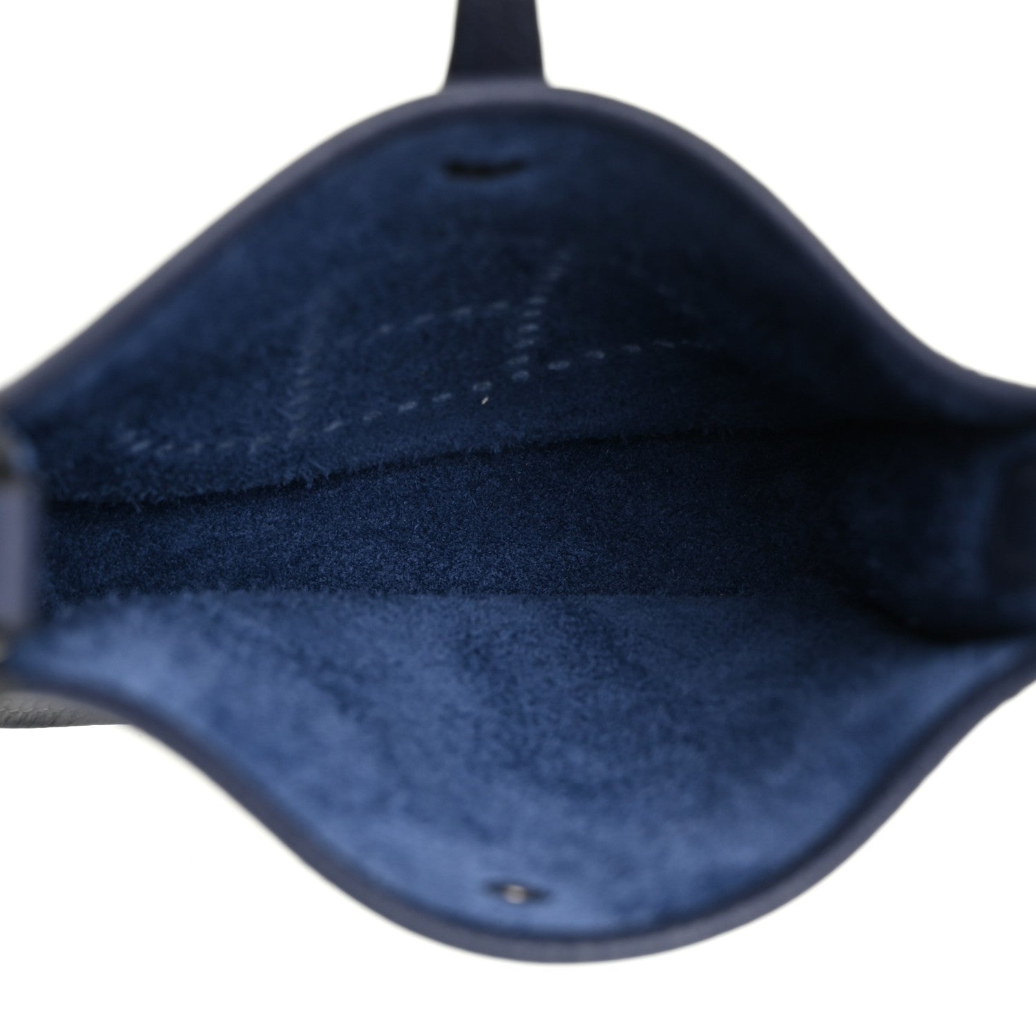 Hermes Taurillon Clemence Amazone Sangle Cavale Evelyne TPM Bleu Nuit Bleu Encre Cuivre 5 of 11