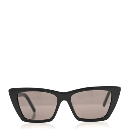 Saint Laurent Acetate Mica Cat Eye Sunglasses SL 276 Black 2 of 7