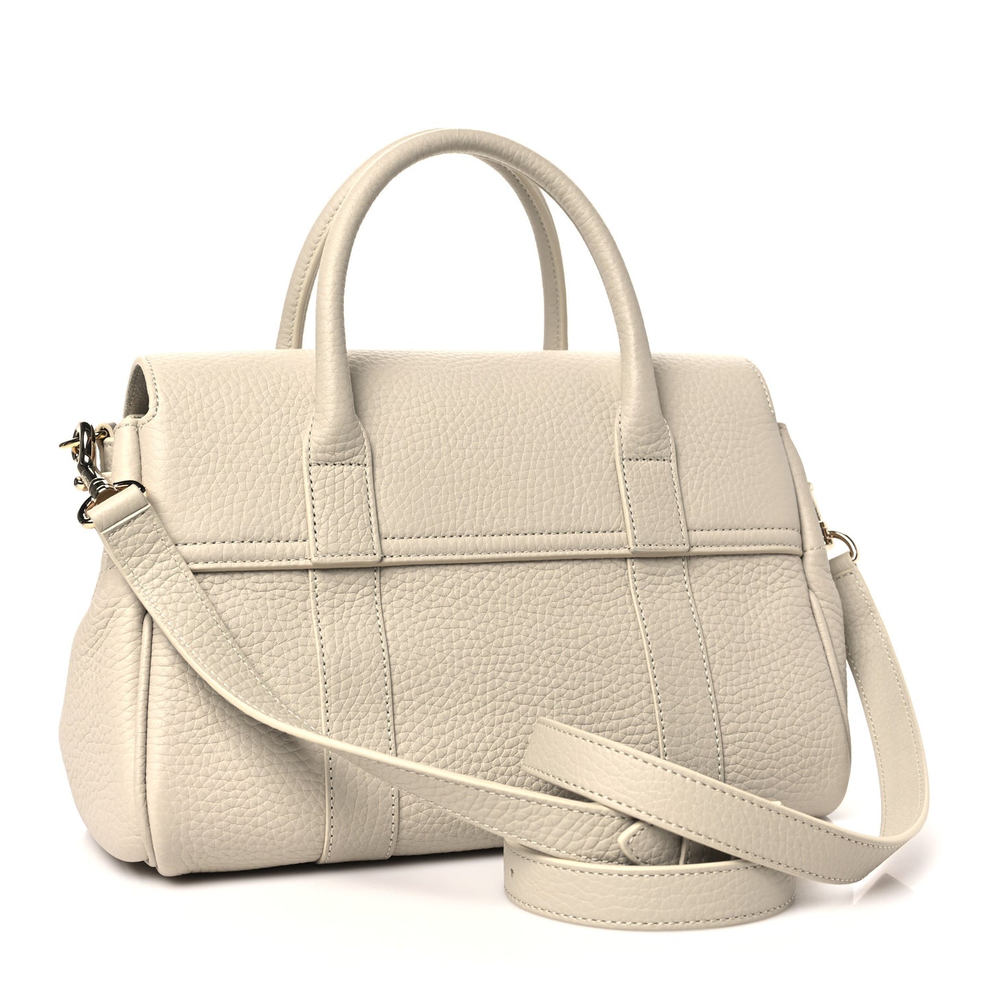 Heavy Grain Small Bayswater Satchel Chalk