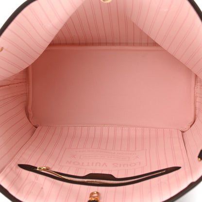 Louis Vuitton Damier Ebene Neo Neverfull MM Rose Ballerine 5 of 11