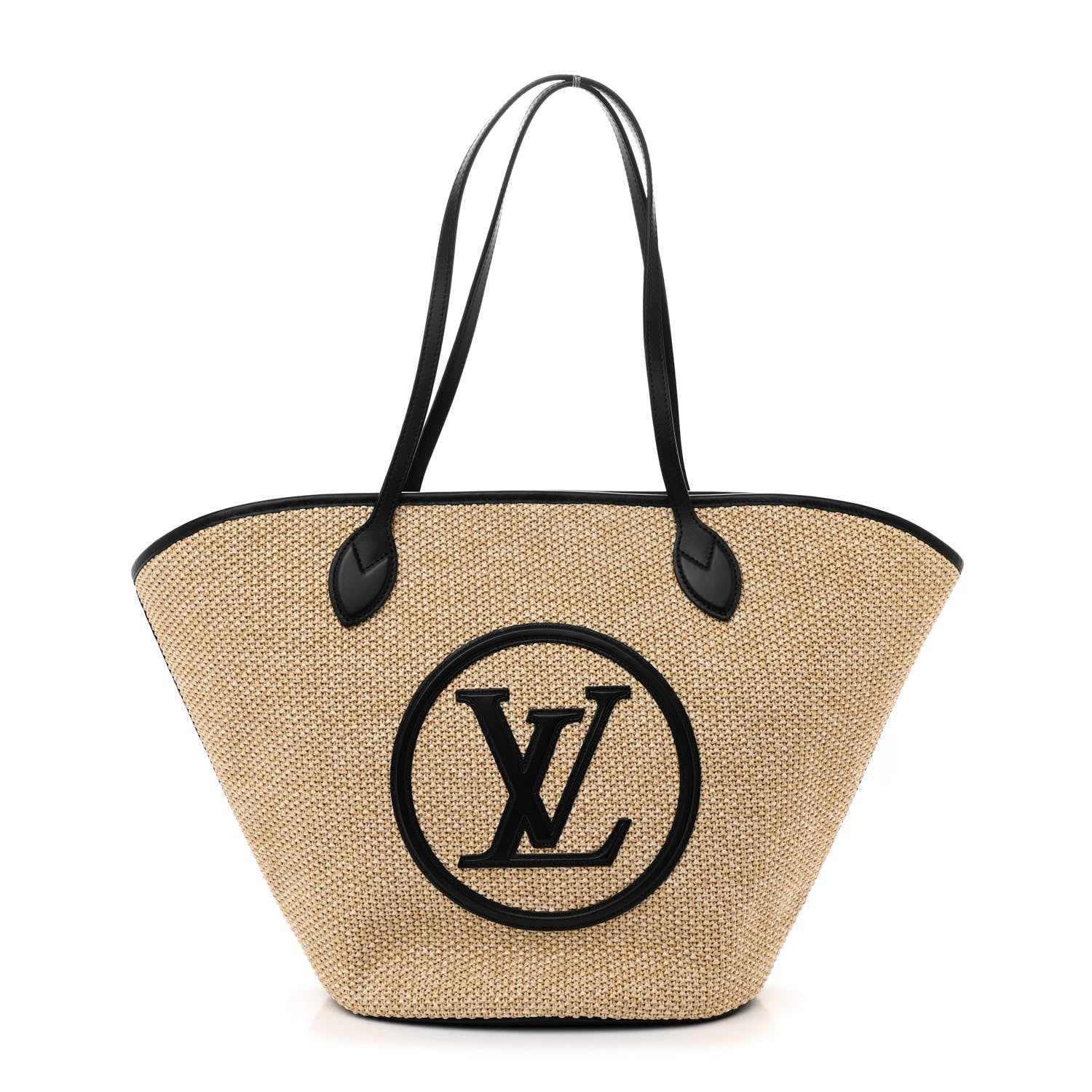 Louis Vuitton Raffia Saint Jacques Tote Black 1 of 12