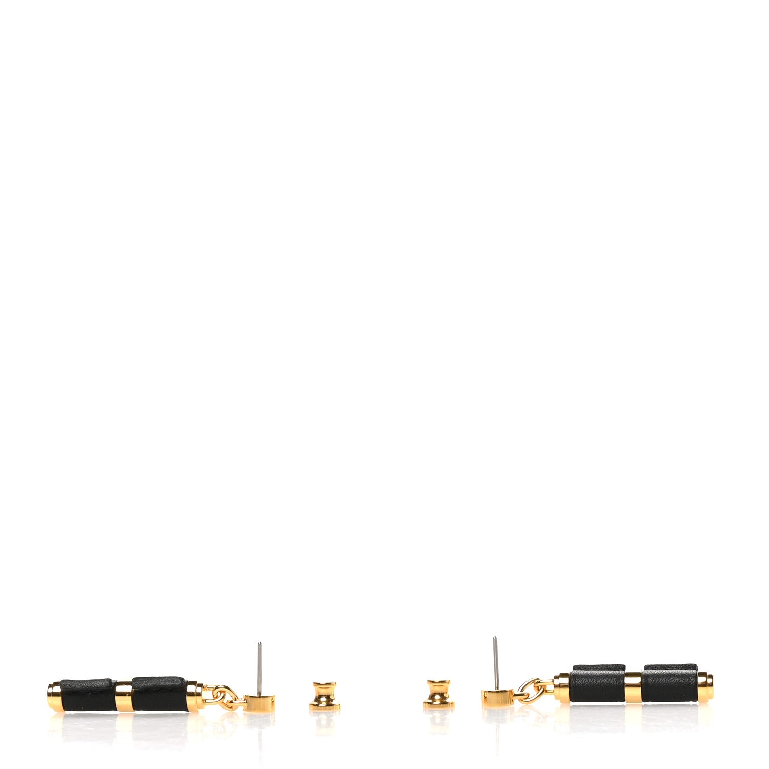 Hermes Swift PM Charniere Earrings Black 3 of 5