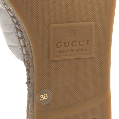Gucci Nappa Matelasse GG Marmont Espadrille Slippers 38 Great White 7 of 10