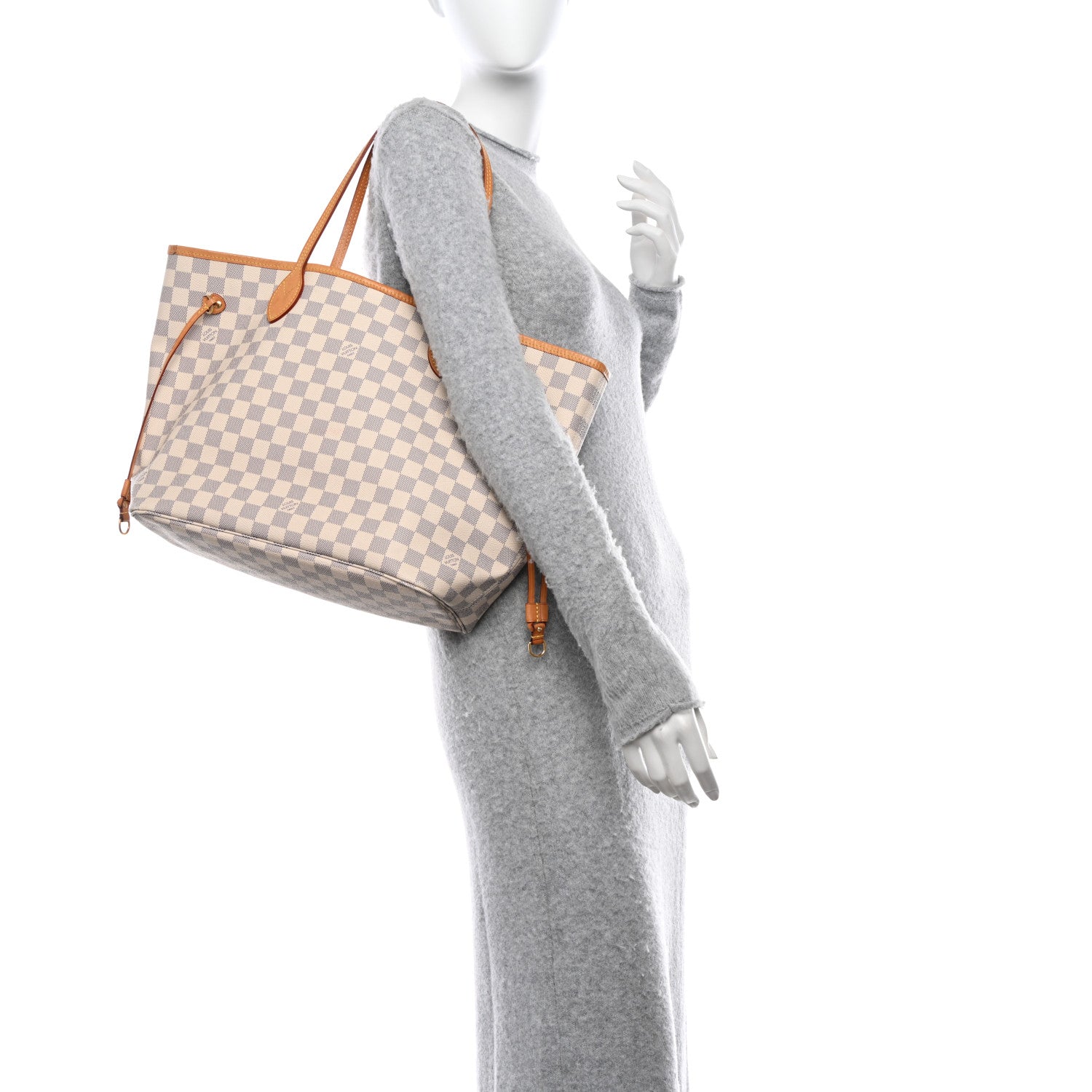 Louis Vuitton LOUIS VUITTON Damier Azur Neo Neverfull MM Rose Ballerine 2 of 12