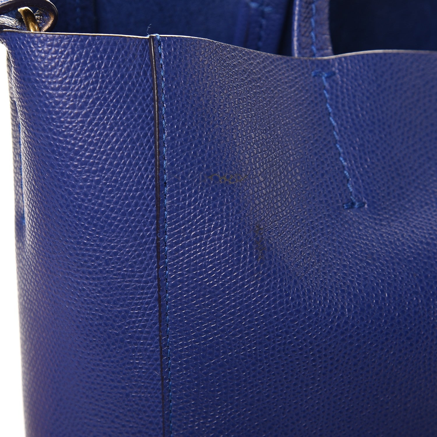 Celine Grained Calfskin Small Vertical Cabas Indigo 9 of 11