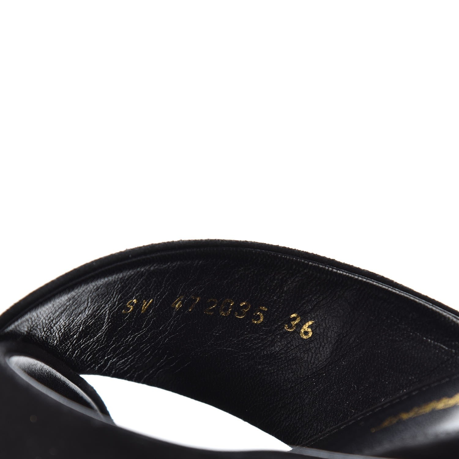 Saint Laurent Suede LouLou 70 Mule Sandals 36 Black 8 of 9