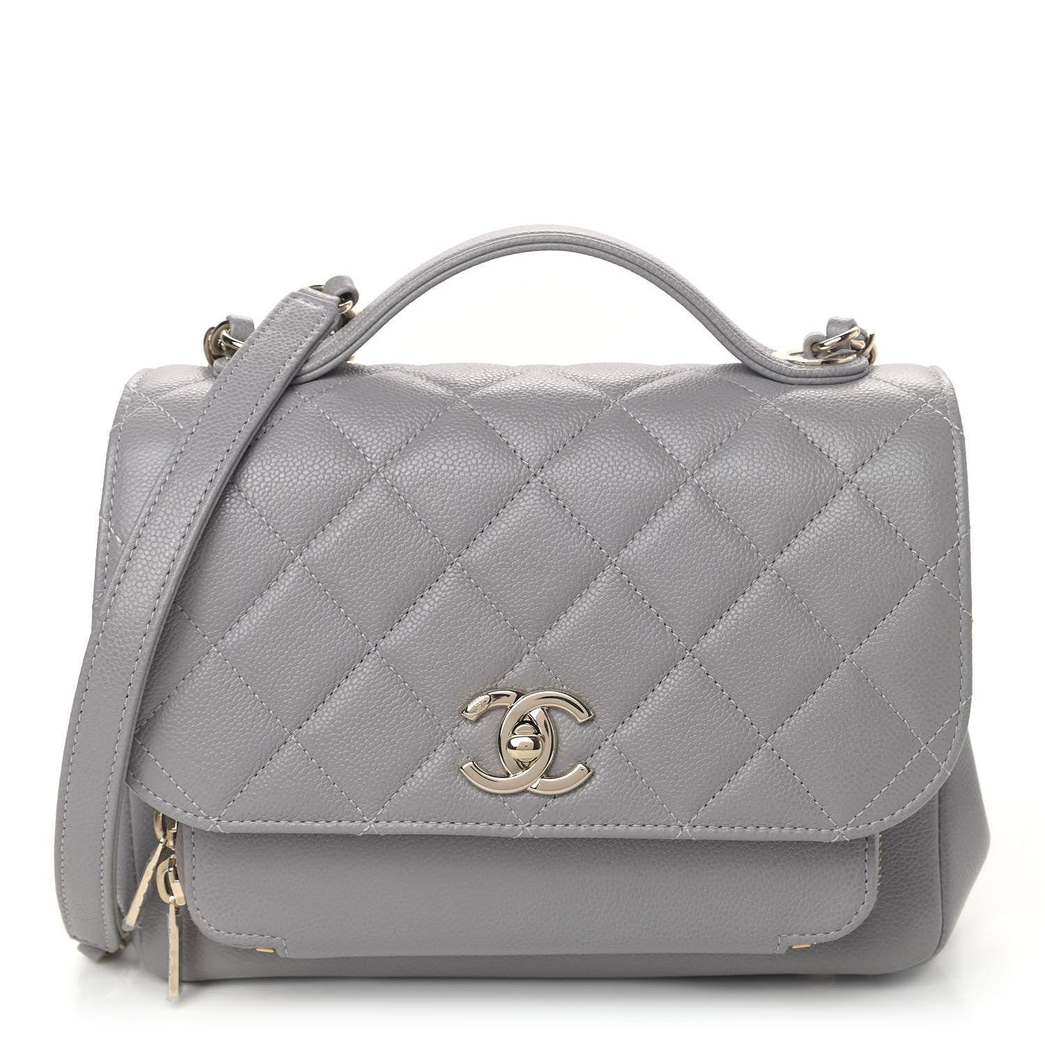 Chanel Caviar Quilted Medium Business Affinity Flap Grey 1 of 4
