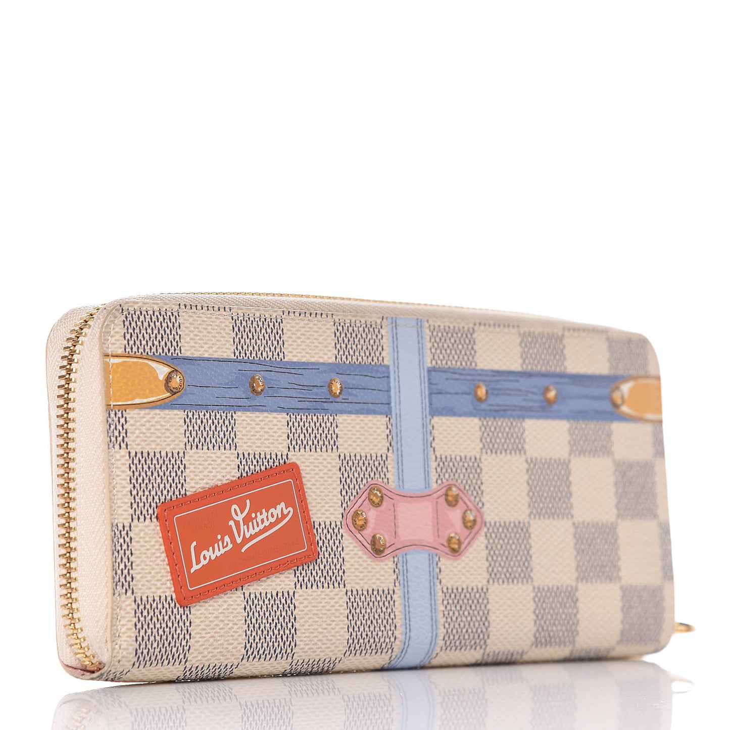 Damier Azur Summer Trunks Clemence Wallet