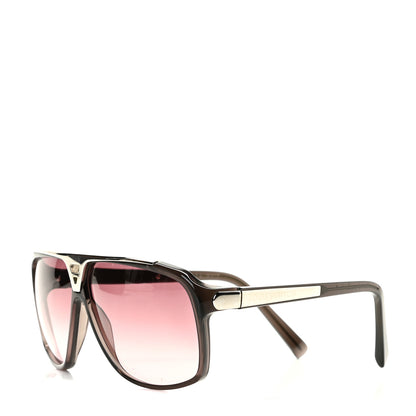 Louis Vuitton Acetate Evidence Sunglasses Brown Z0241W 1 of 6