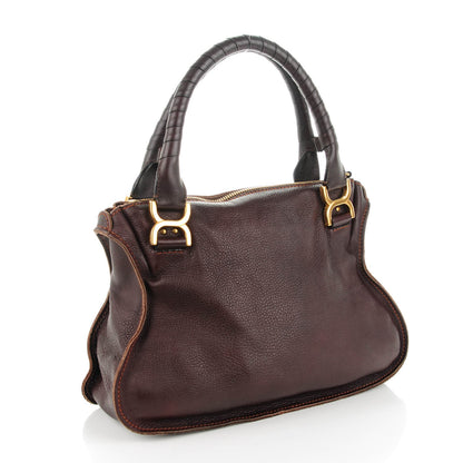 Chloe Calfskin Medium Marcie Satchel Moka 3 of 8