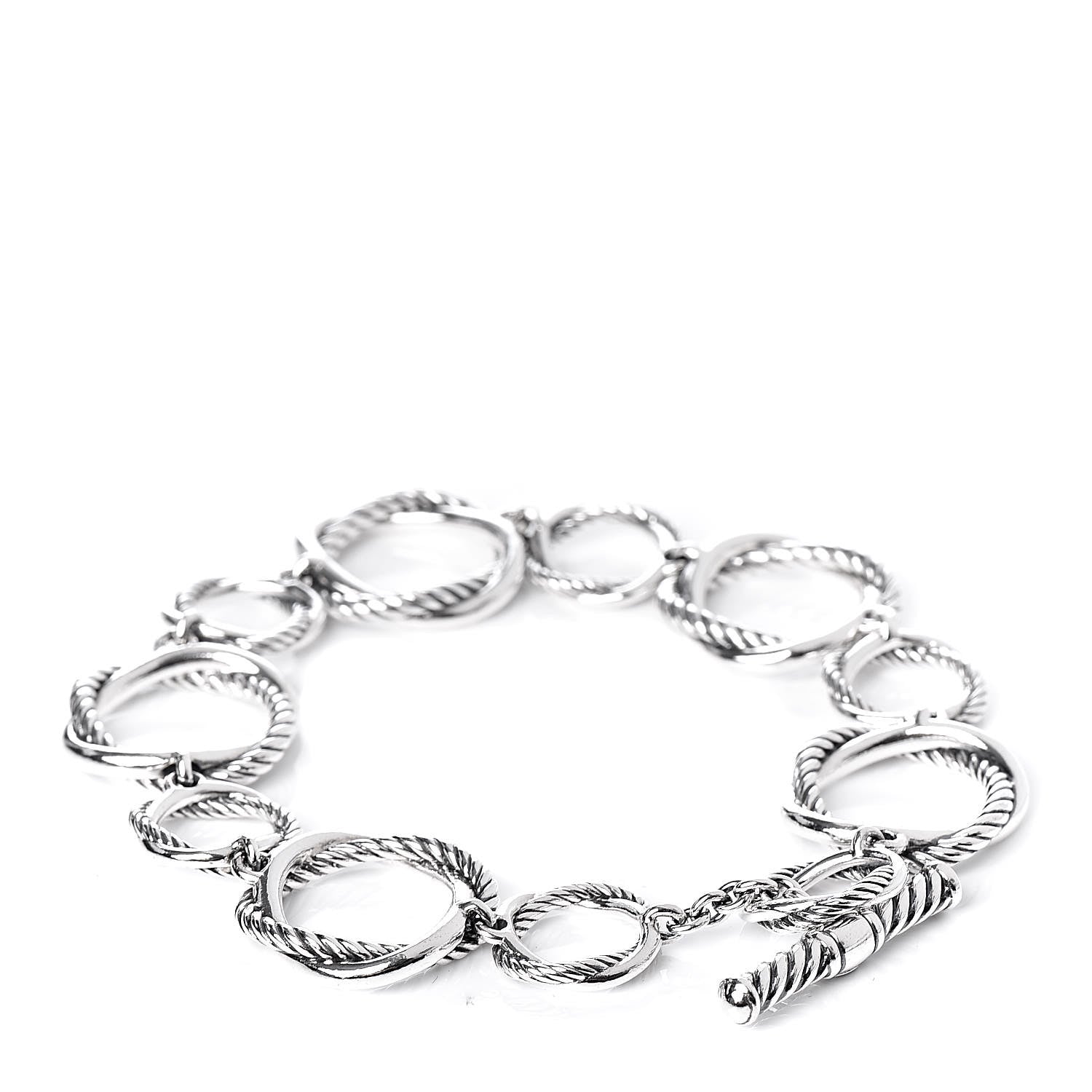 David Yurman Sterling Silver Infinity Link Bracelet 3 of 4