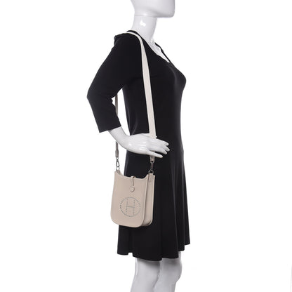 Hermes Taurillon Clemence Evelyne TPM Craie 2 of 10