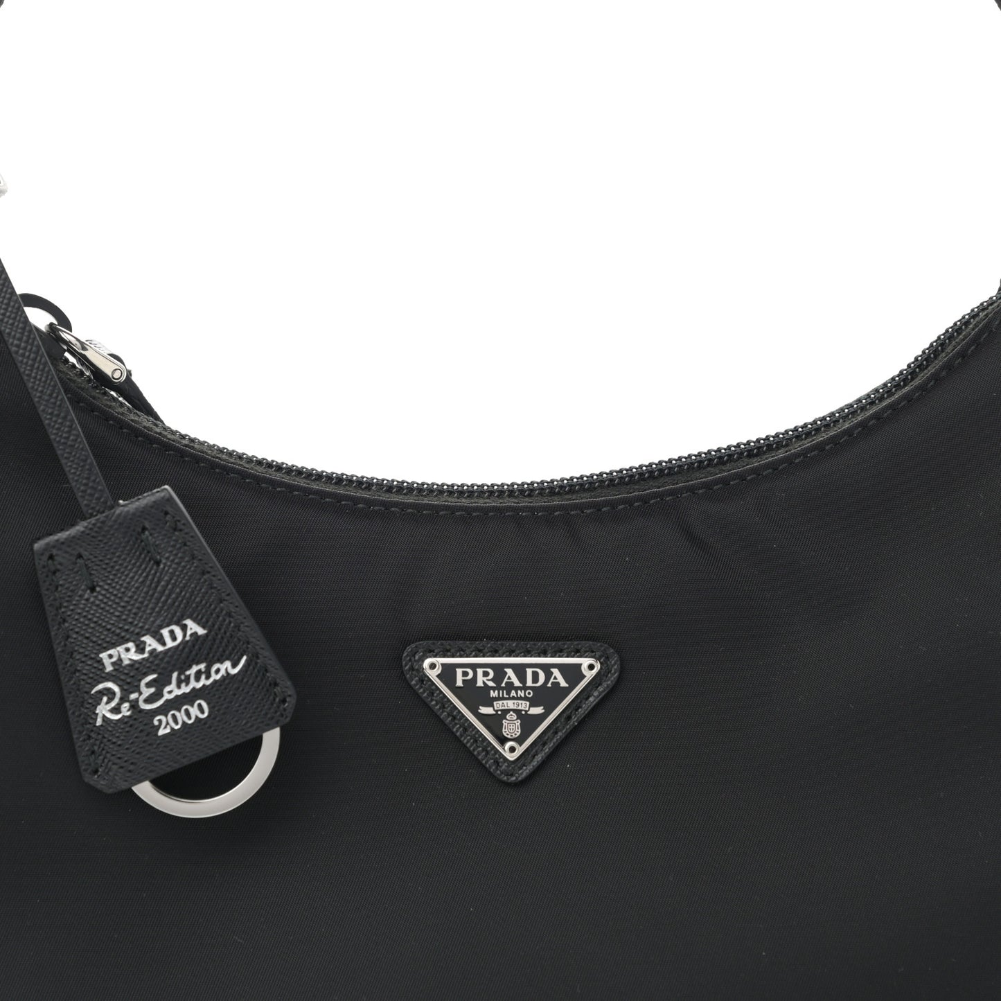 Tessuto Nylon Mini Re-Edition 2000 Bag Black