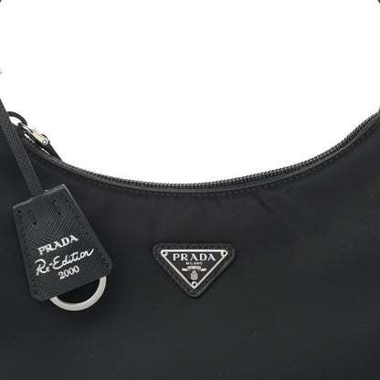Prada Tessuto Nylon Mini Re-Edition 2000 Bag Black 9 of 10