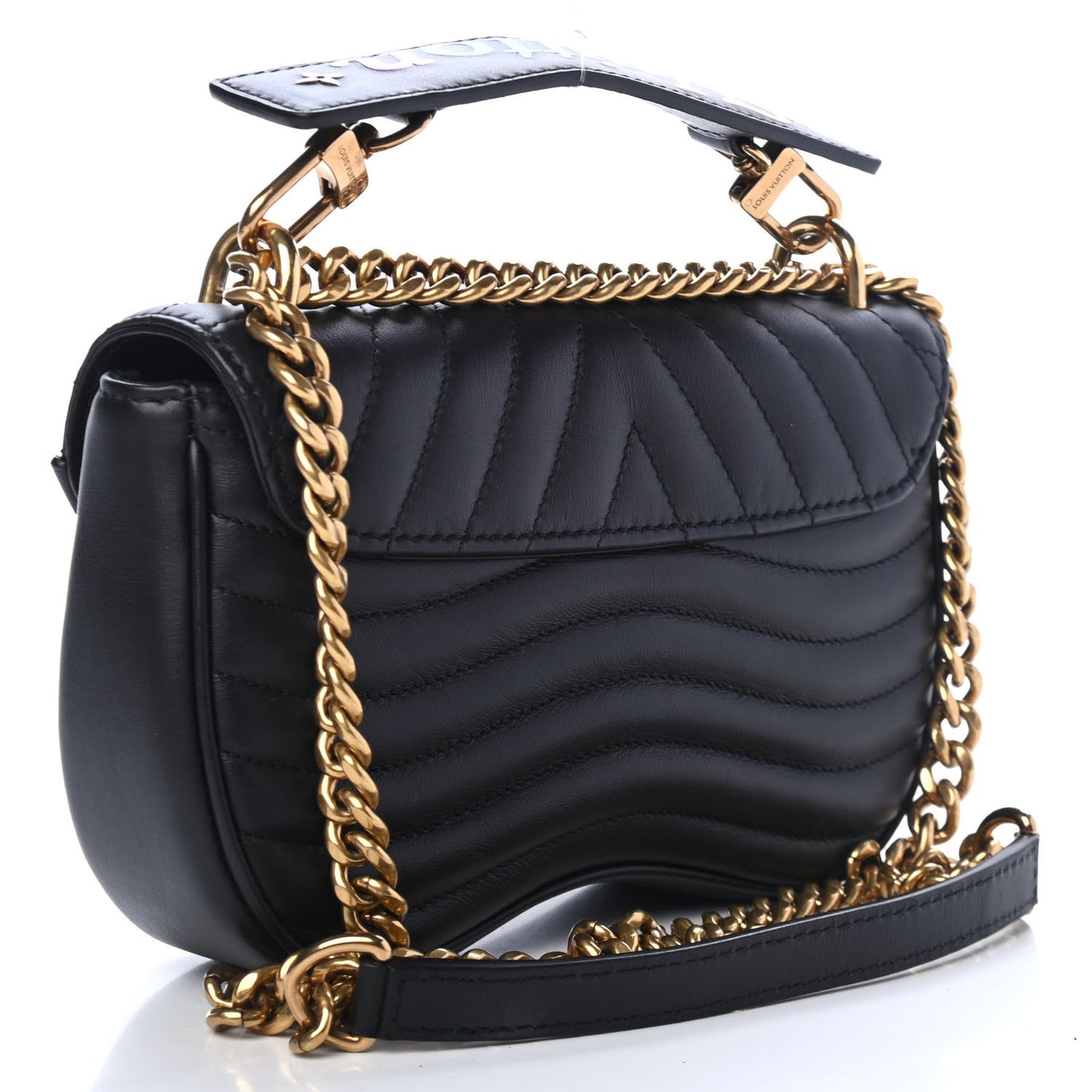 Calfskin New Wave Chain PM Black