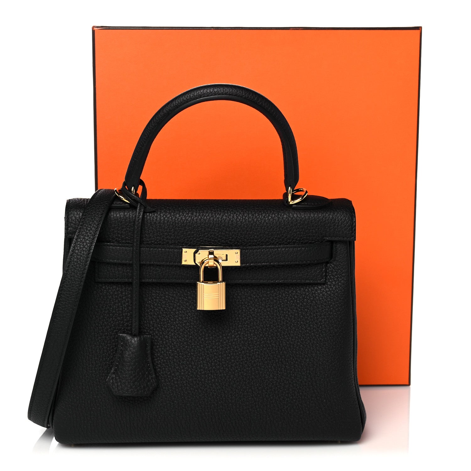 Hermes Togo Kelly Retourne 25 Black 38 of 38
