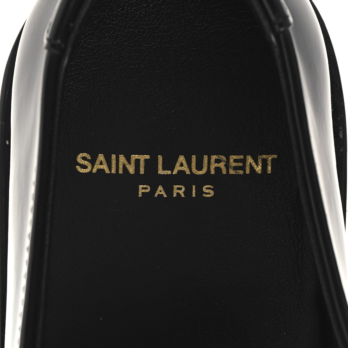 Glazed Calfskin Le Loafer 15 Penny Slippers 38.5 Black