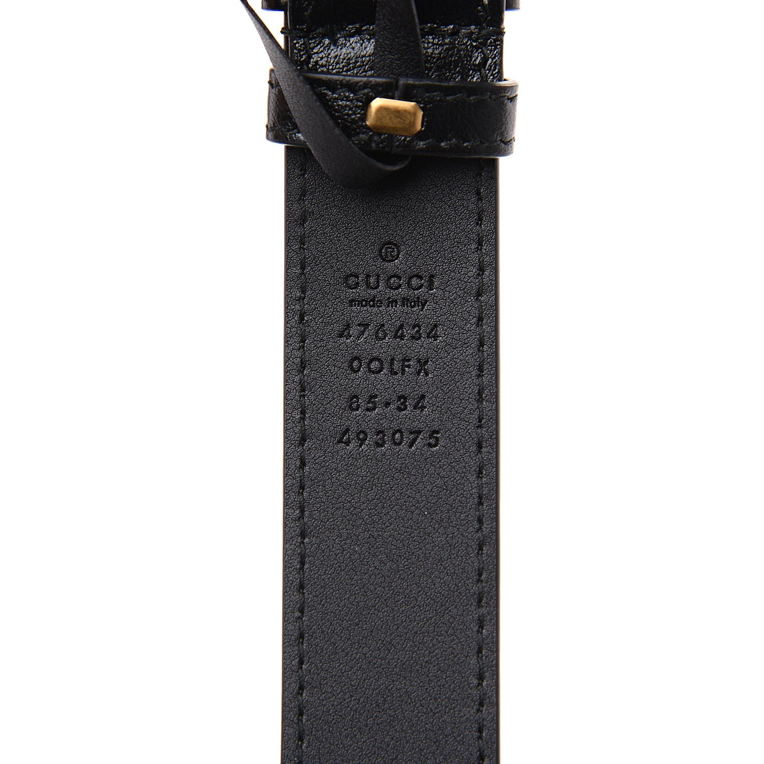 Gucci Azalea Calfskin Matelasse Diagonal Torchon GG Marmont Belt Bag 85 34 Black Romantic Cerise 10 of 11