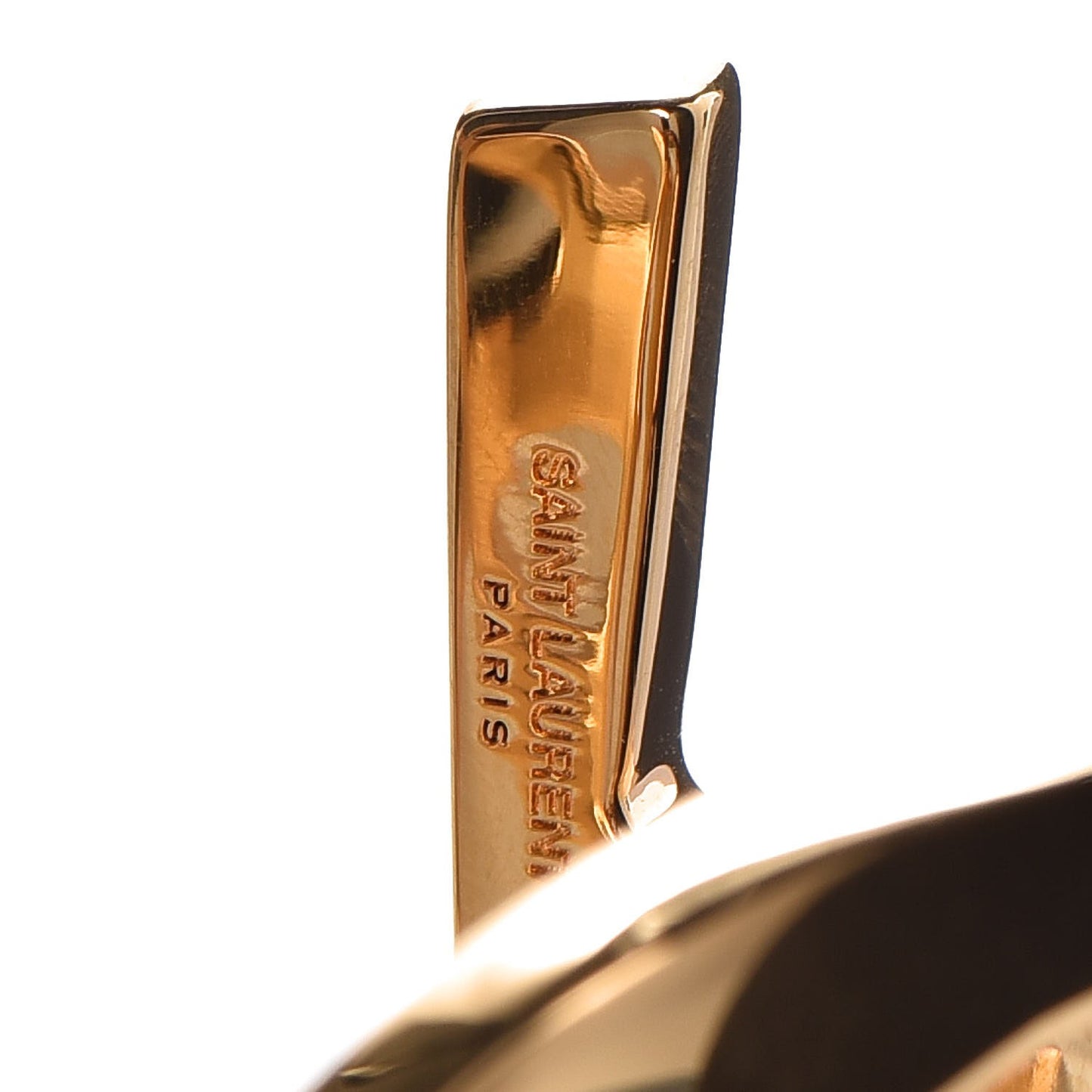 Brass Monogram Small Cuff Bracelet Gold