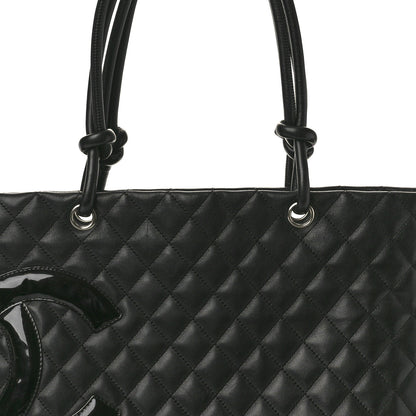 Chanel Calfskin Quilted Large Cambon Tote Black 8 of 10