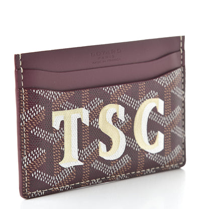Goyard Goyardine Saint Sulpice Card Holder Bordeaux 3 of 8