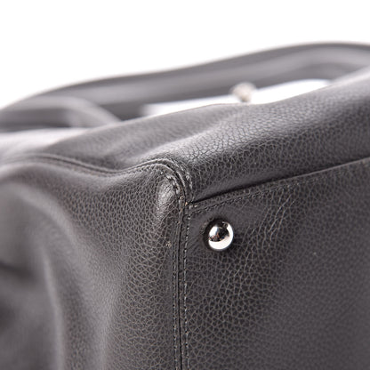 Chanel Calfskin Cerf Executive Shopper Tote Dark Grey 12 of 17
