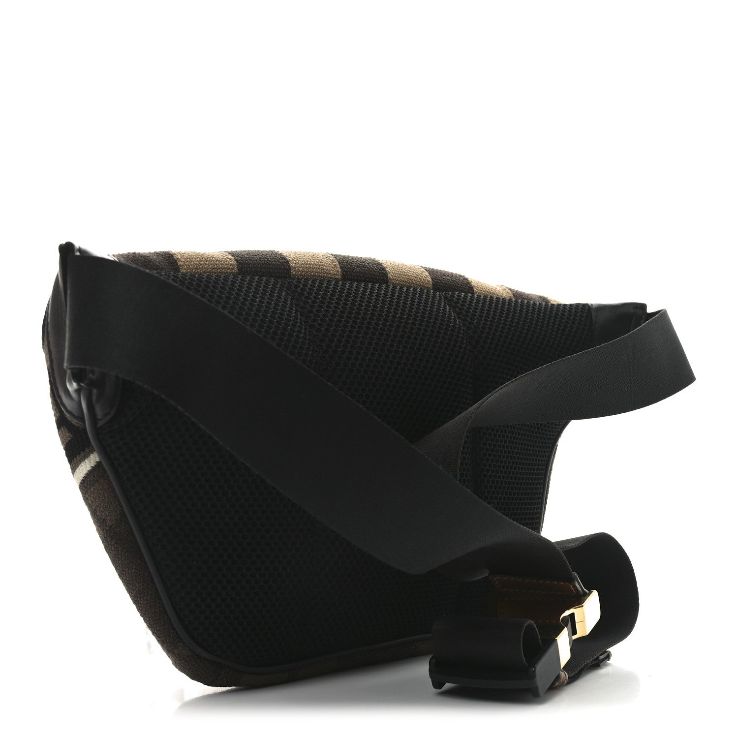 Fendi Vitello Century Maglia Pattern Mix Belt Bag Havana 3 of 10