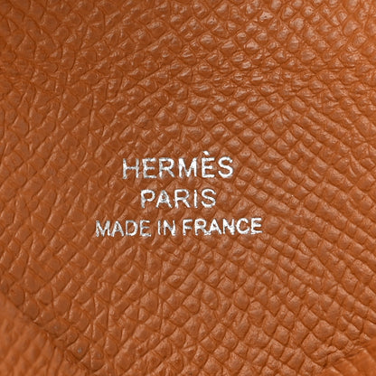 Hermes Epsom Calvi Card Case Gold 8 of 12