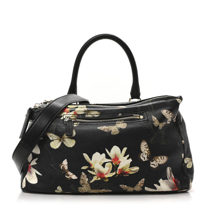 Givenchy Lambskin Magnolia Print Medium Pandora Black 1 of 10