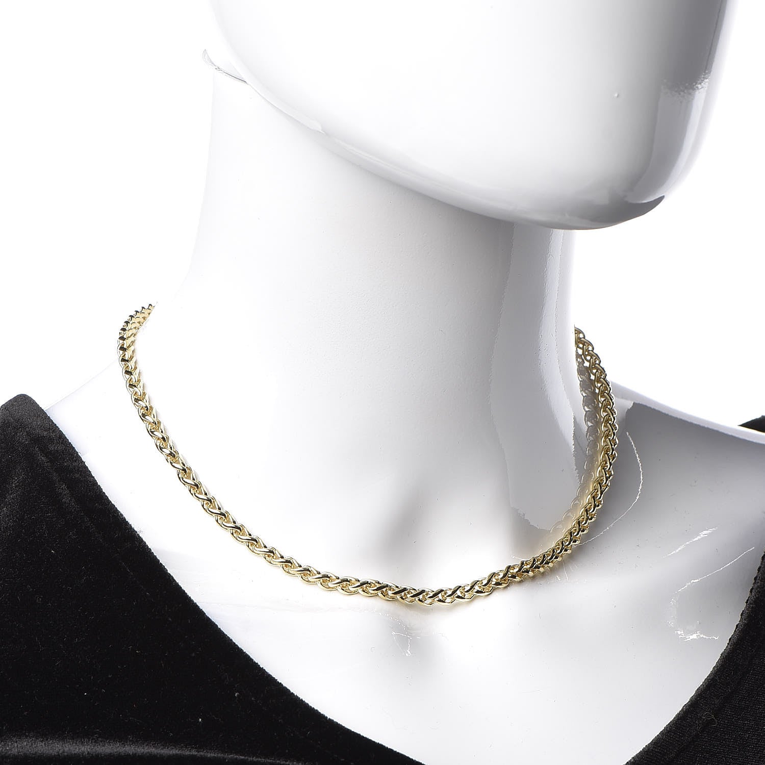 David Yurman 18K Yellow Gold 4mm Wheat Chain Necklace 16" 2 of 5