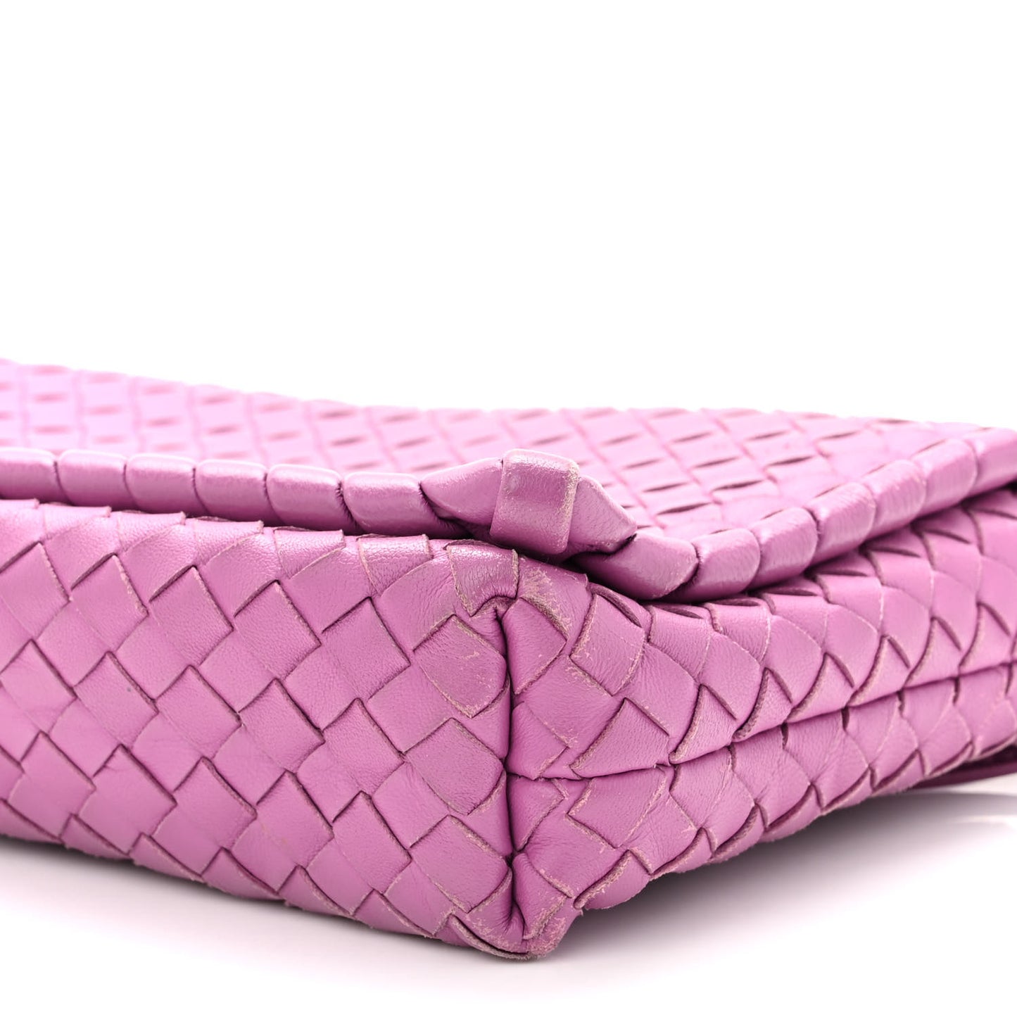 Nappa Intrecciato Dahlia Clutch Crossbody Peony