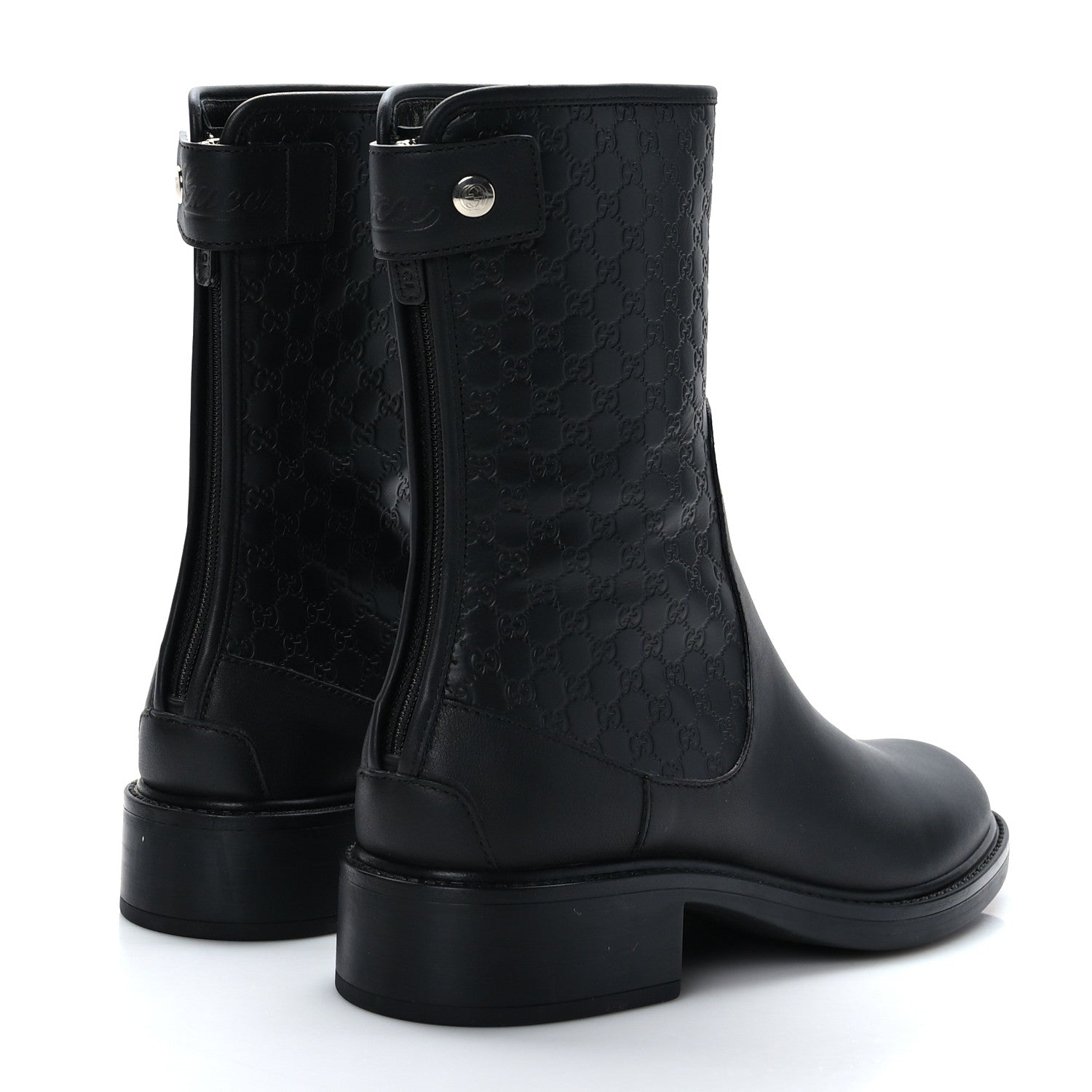 Gucci Soft Microguccissima Zip Boots 36 Black 4 of 8