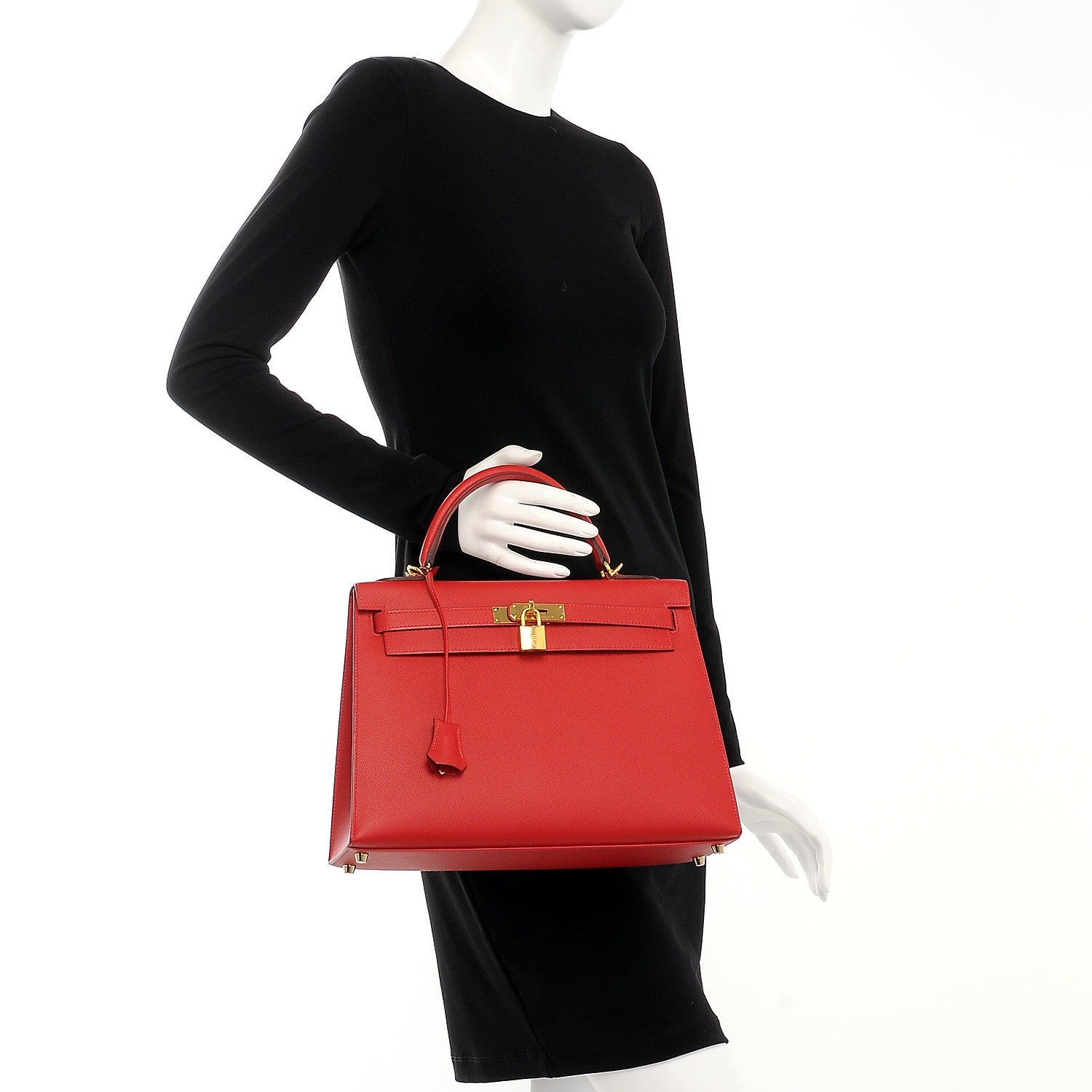 Hermes Epsom Kelly Sellier 32 Rouge Casaque 3 of 32