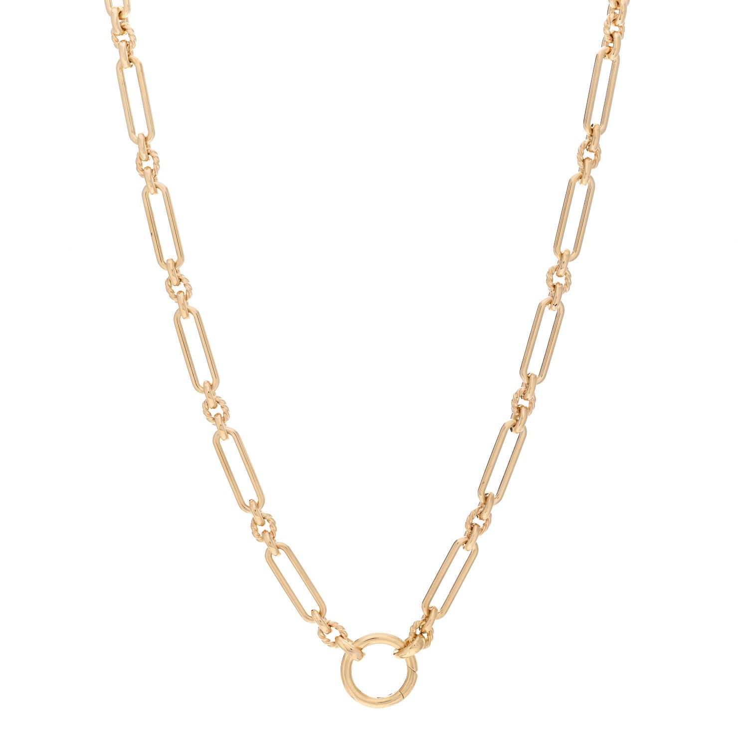 David Yurman 18K Yellow Gold 4.5mm Lexington Chain Necklace 1 of 4