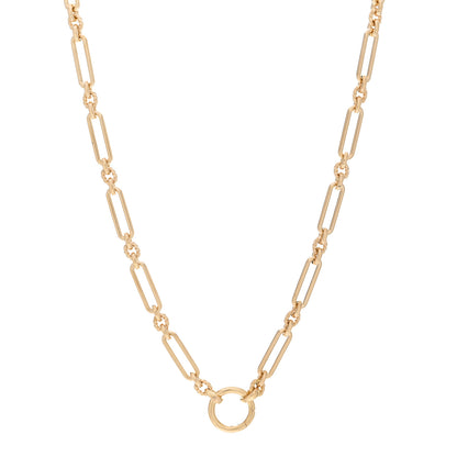 David Yurman 18K Yellow Gold 4.5mm Lexington Chain Necklace 1 of 4