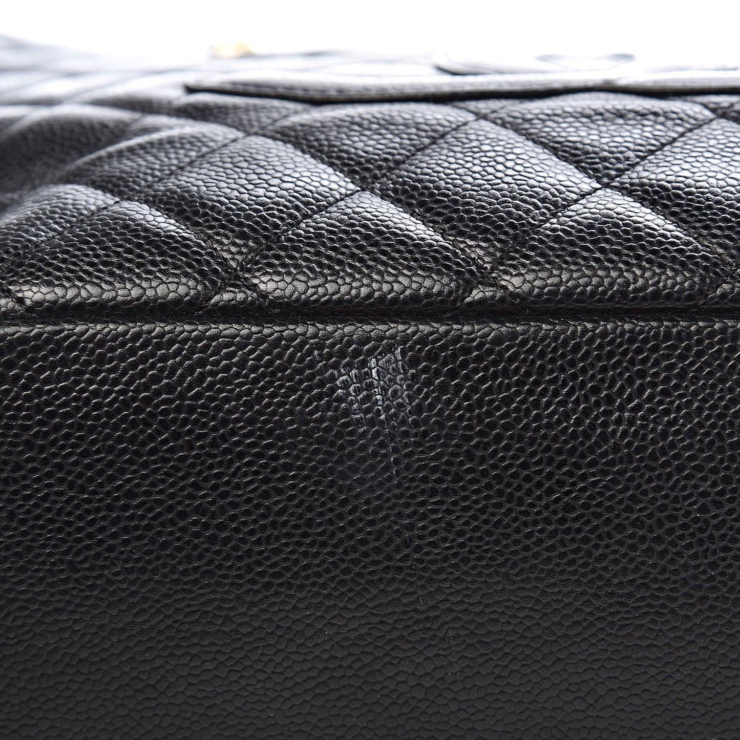 Caviar Quilted Grand Shopping Tote GST Black