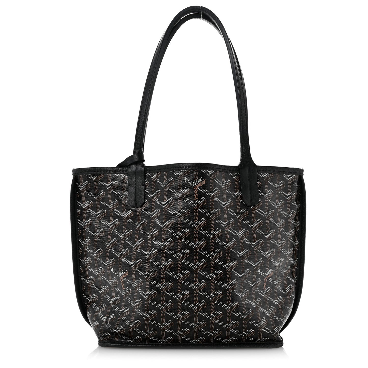 Goyardine Reversible Mini Anjou Black