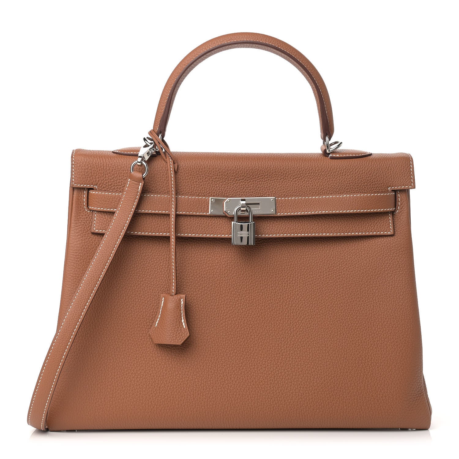 Hermes Togo Kelly Retourne 35 Gold 1 of 17