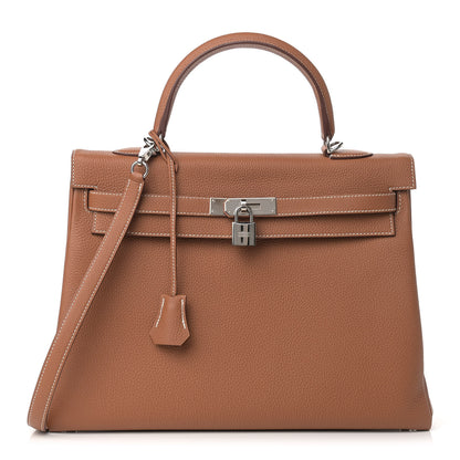 Hermes Togo Kelly Retourne 35 Gold 1 of 17