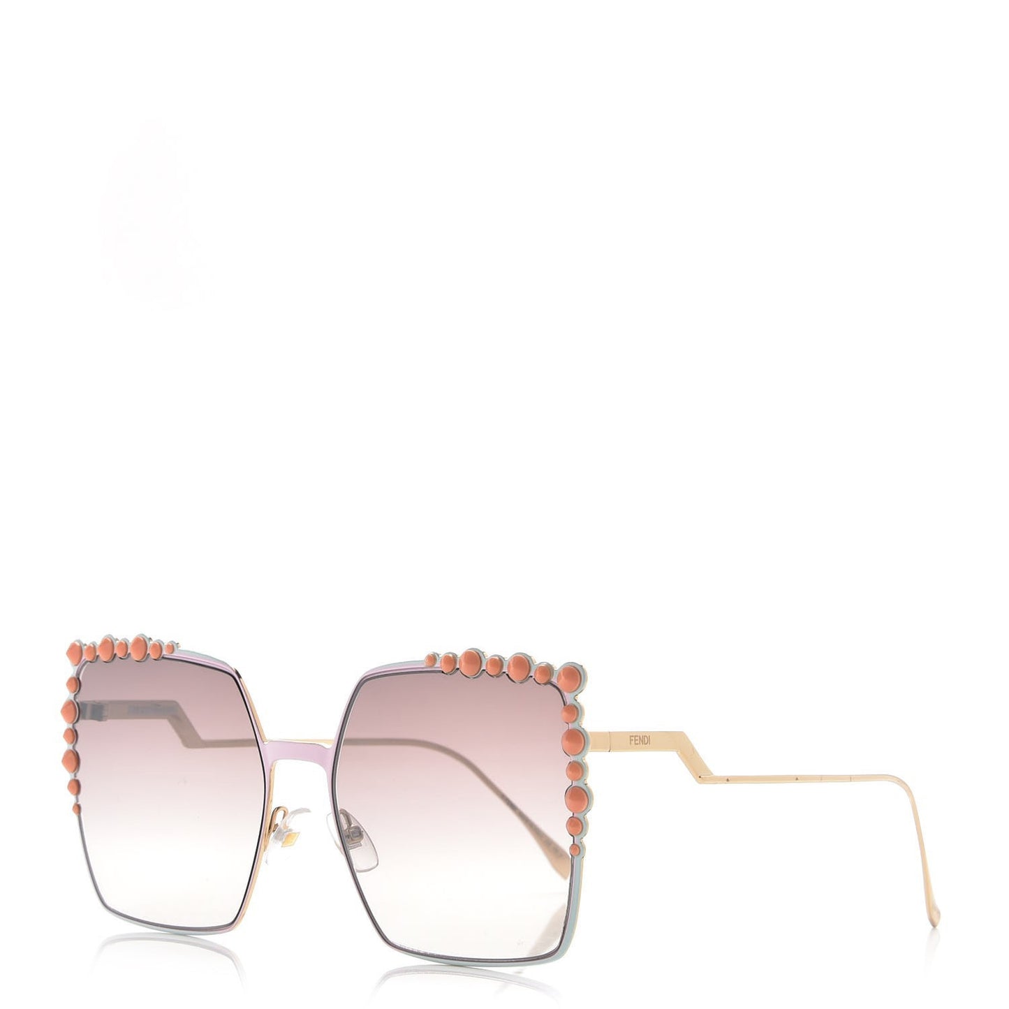 Square Dots Sunglasses FF 0259/S Gold
