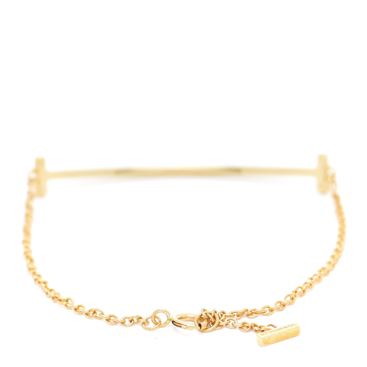 Tiffany 18K Yellow Gold T Smile Bracelet 4 of 6