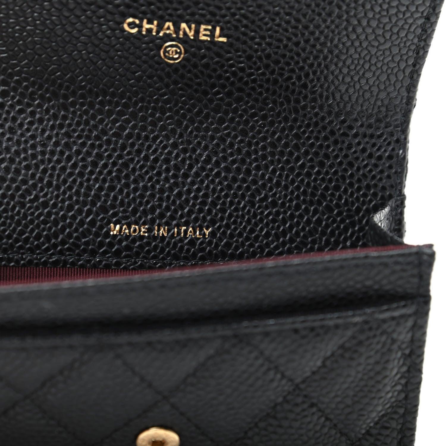 Chanel Caviar Quilted Flap Card Holder Wallet Black 7 of 9