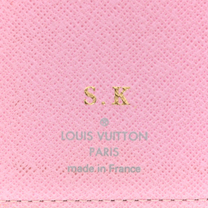 Louis Vuitton Monogram Multicolor Small Ring Agenda Cover White Litchi 6 of 8