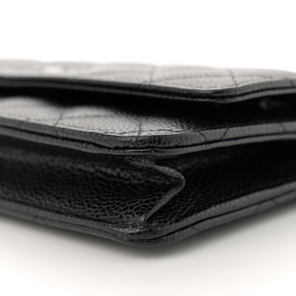 Chanel Caviar Quilted Wallet on Chain WOC Black 10 of 12