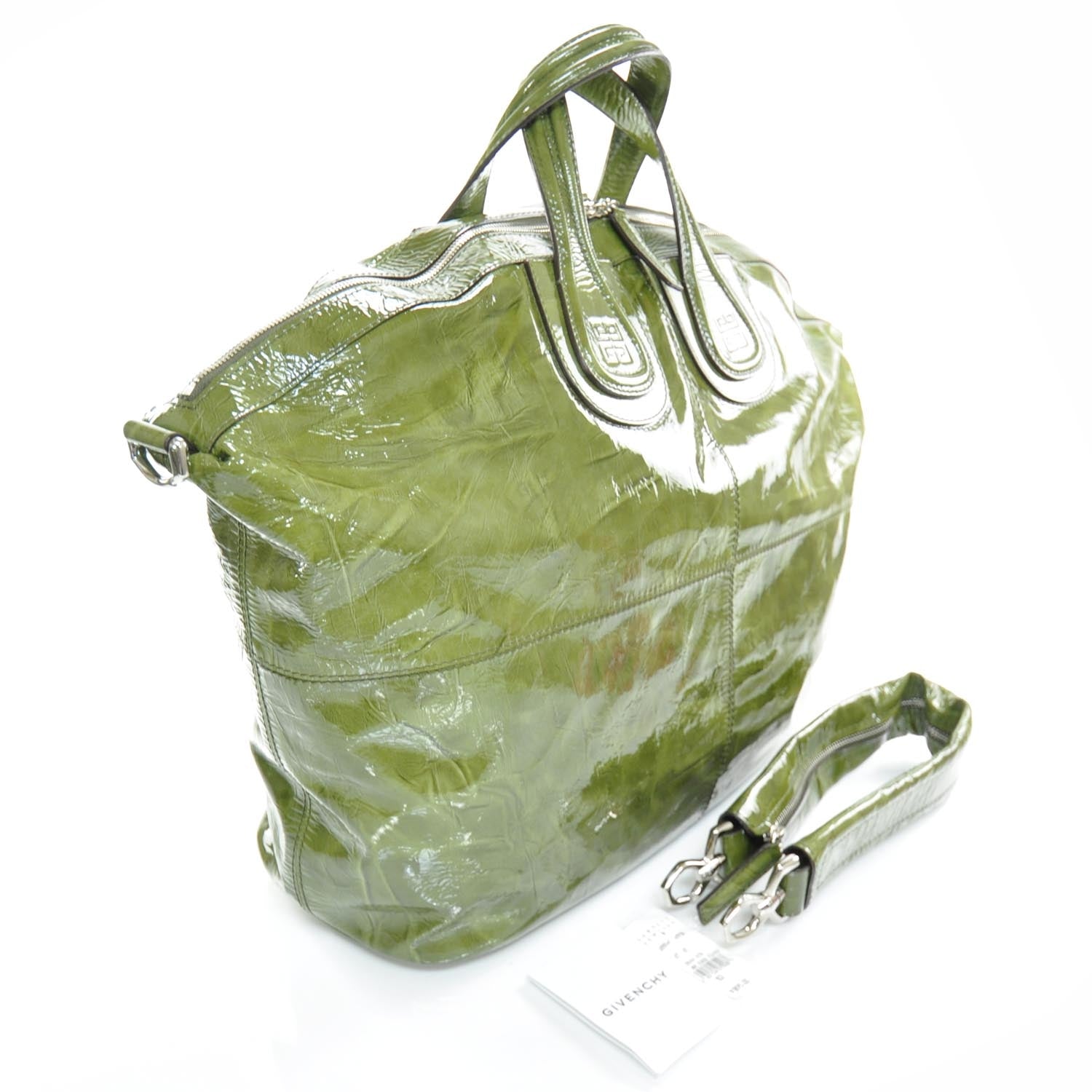 Givenchy Crinkled Patent Nightingale Green 3 of 9