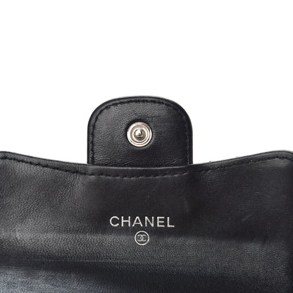 Chanel Lambskin Quilted Flap Card Holder Black 6 of 7