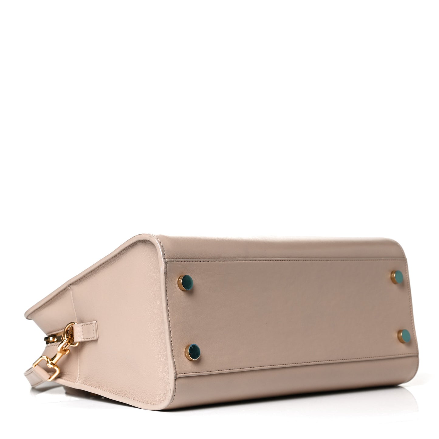 Calfskin Small Monogram Cabas Dark Beige