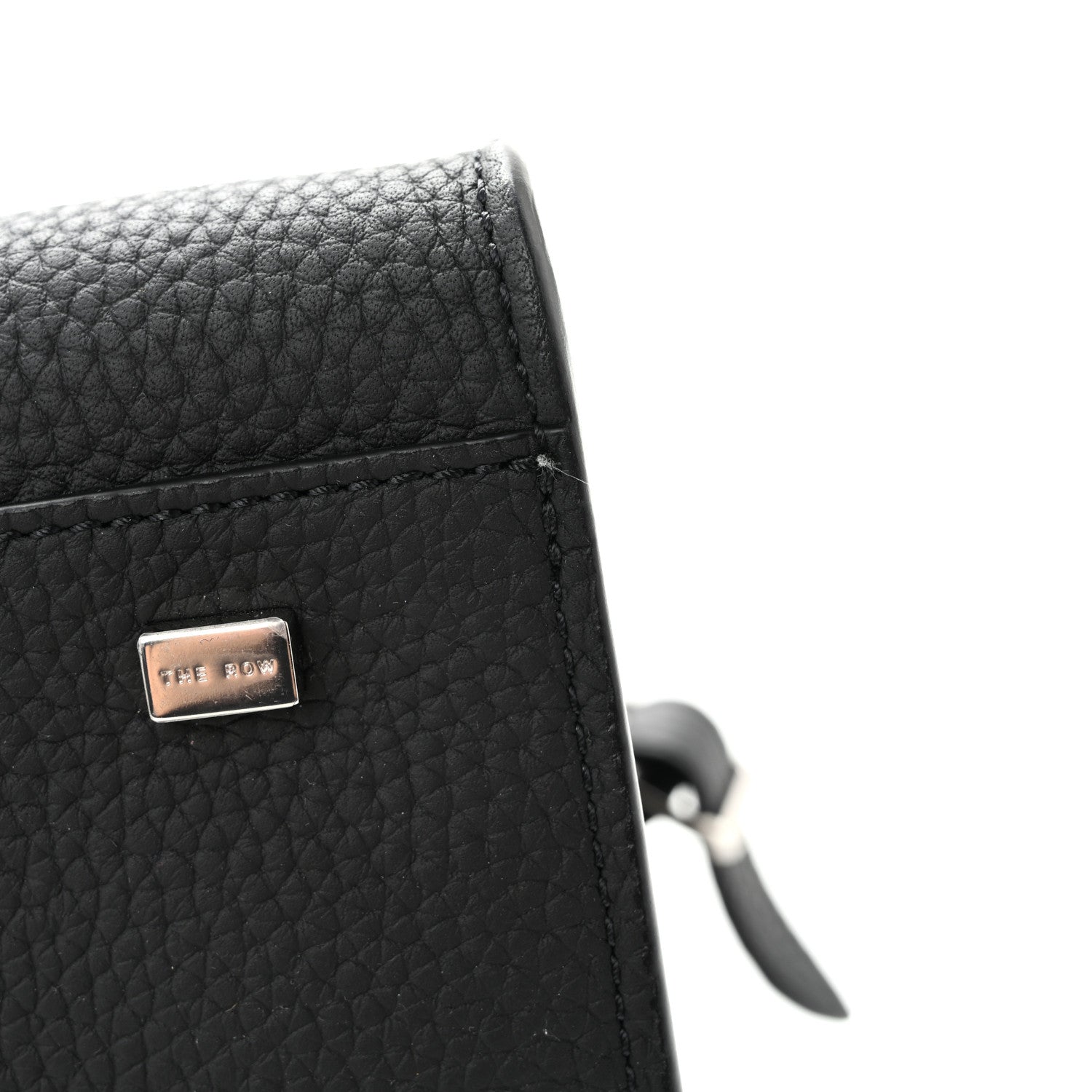 The Row Grained Calfskin Soft Margaux 10 Bag Black 10 of 12