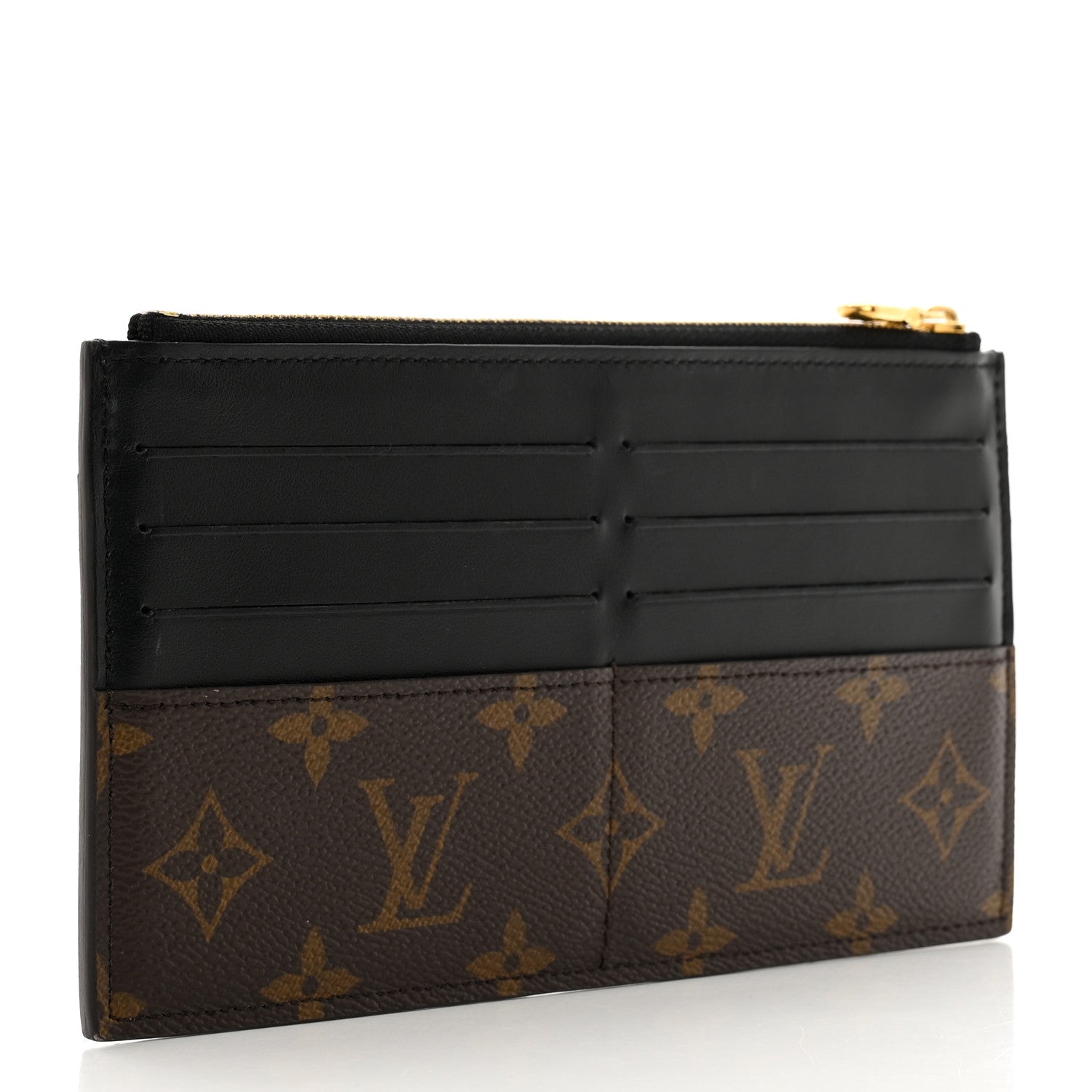 Louis Vuitton Monogram Slim Purse Black 3 of 9